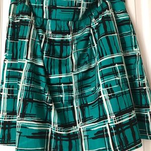 The Limited Skirts - Green & black skater skirt The Limited Skirts - Green & black skater skirt